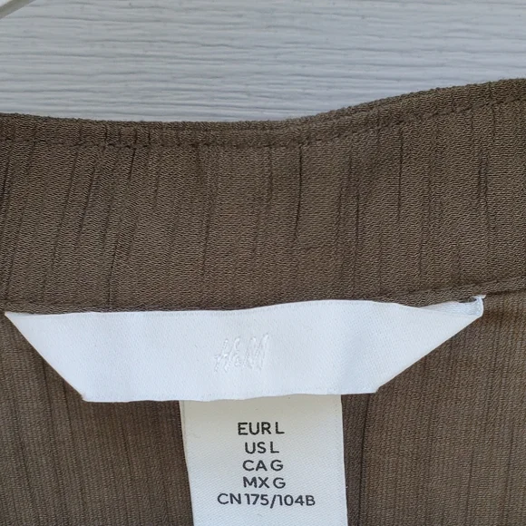 NEW! H&M Crinkled Tunic Dress Size L - Picture 4 of 5